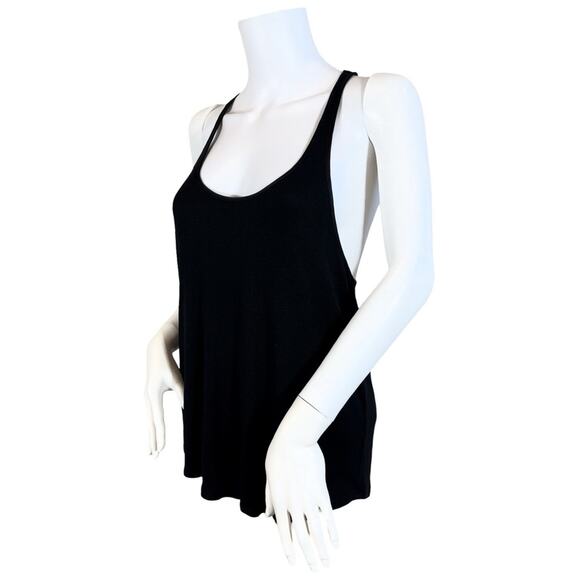 Victoria's Secret Baby Rib Racerback Black Tank SZ M $59 - Picture 3 of 10